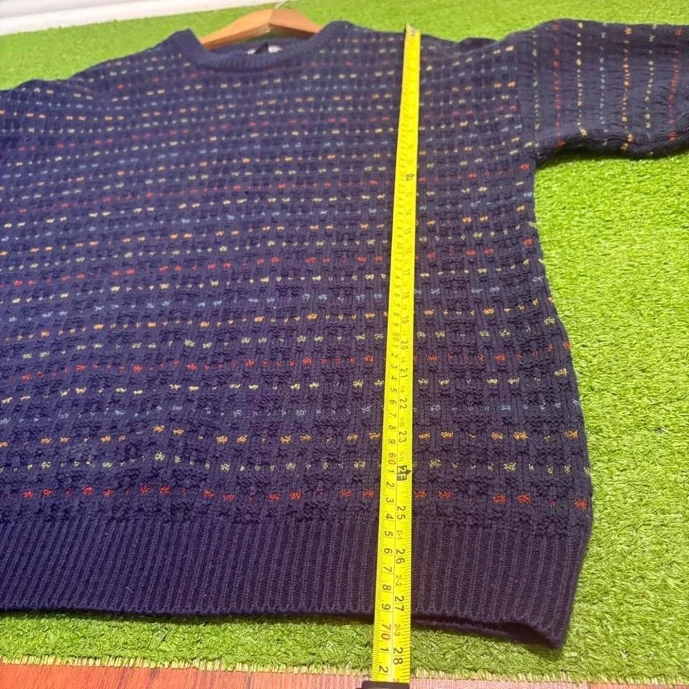 Vintage 90s JANTZEN‎ Men's XL 3D Knit Sweater Grandpacore Chunky Gorpcore